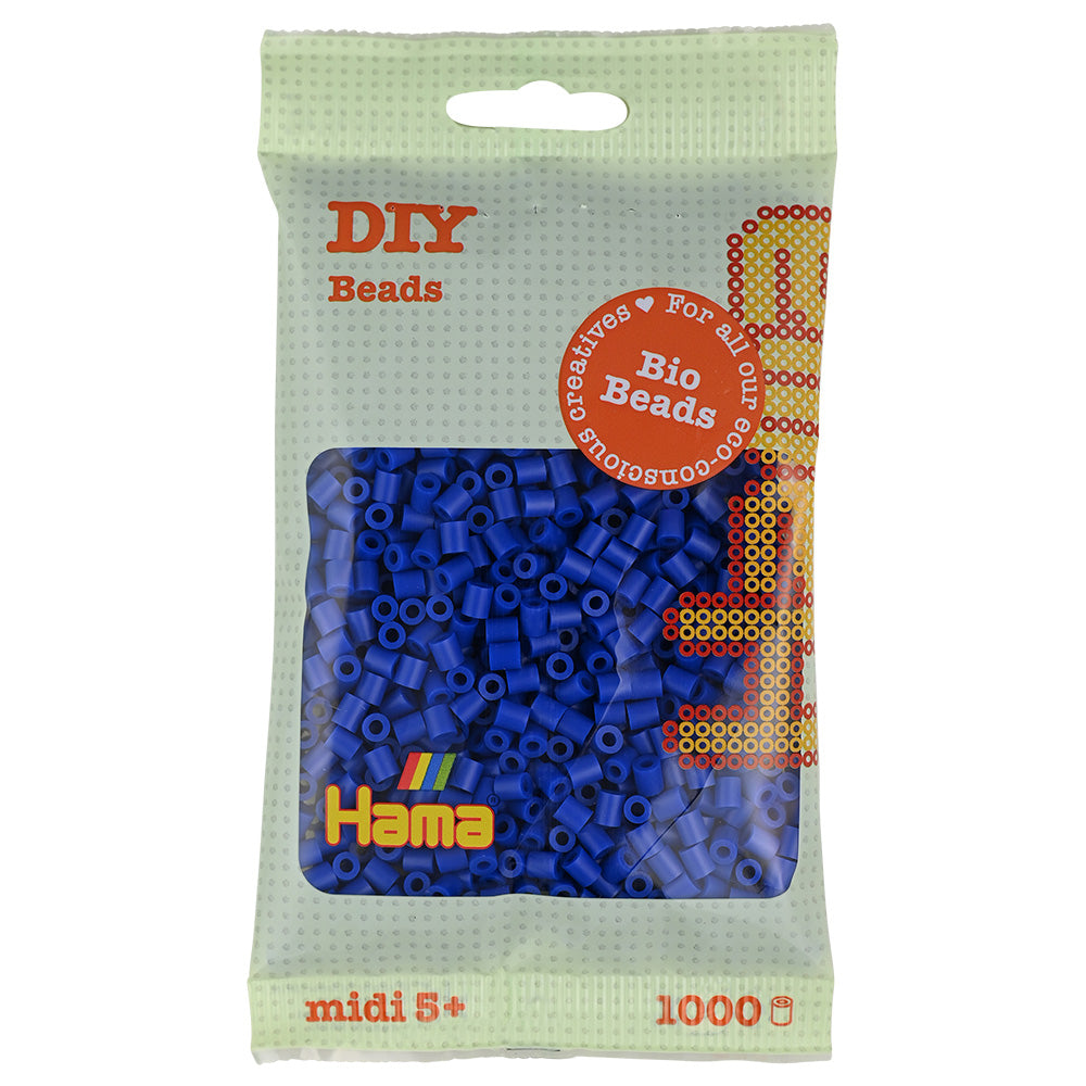 Hama midi Bio beads azul 1000 piezas