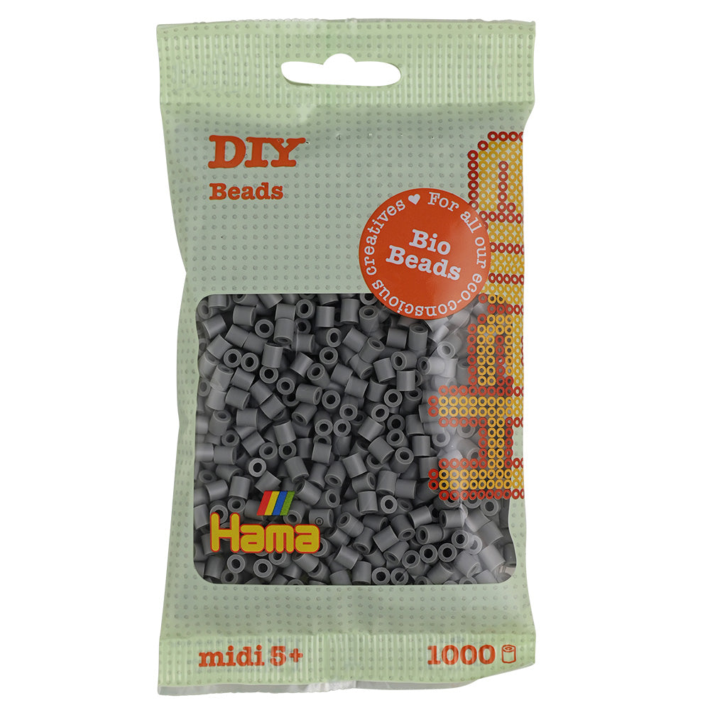 Hama midi Bio beads gris 1000 piezas