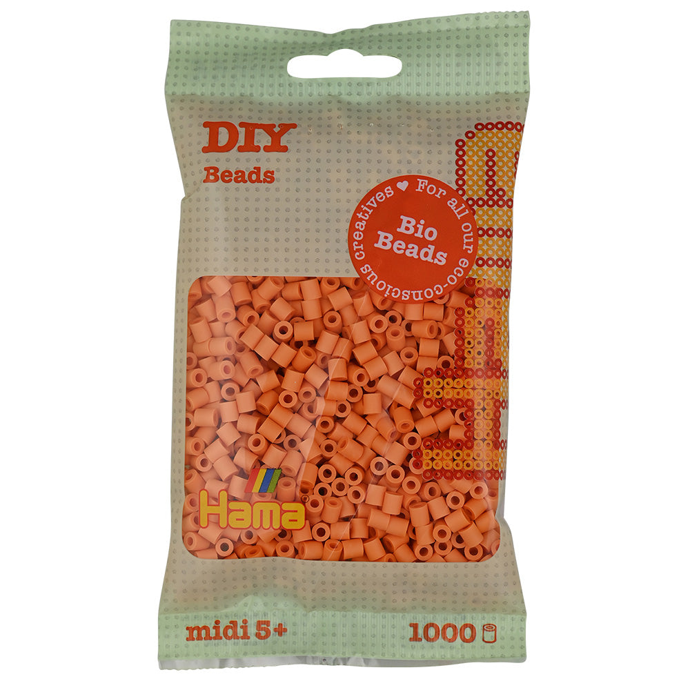 Hama midi Bio beads albaricoque claro 1000 piezas