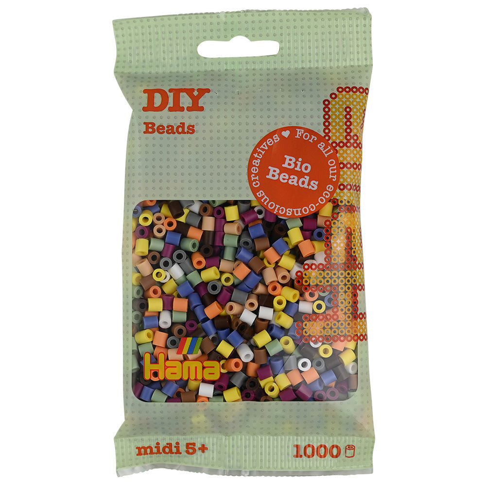 Hama midi Bio beads mix 197 (10 colores) 1000 piezas