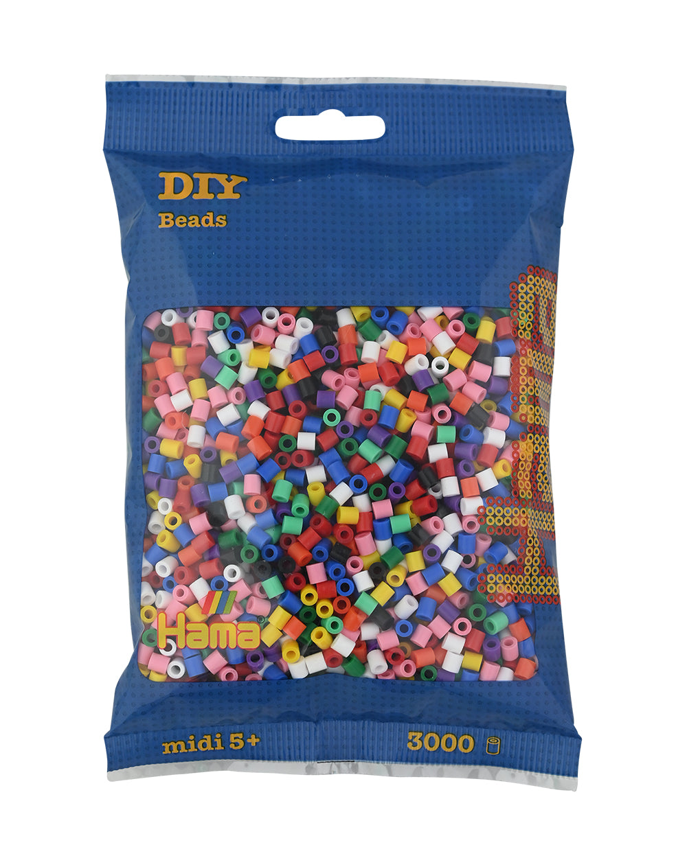 Hama midi mix 00 (10 colores) 3000 piezas