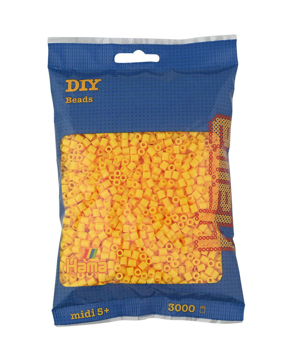 Hama midi amarillo 3000 piezas