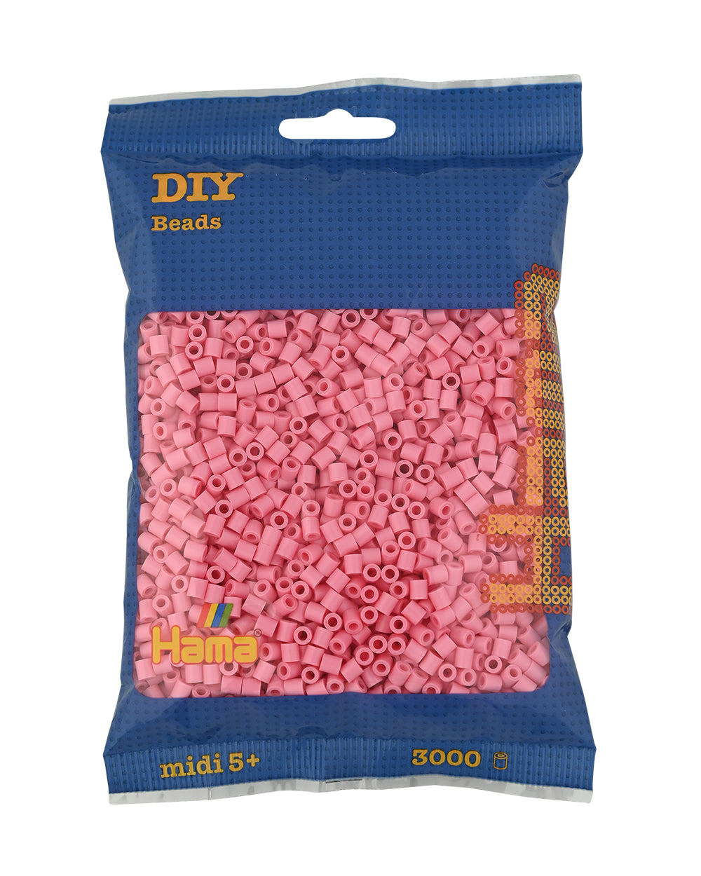 Hama midi rosa 3000 piezas
