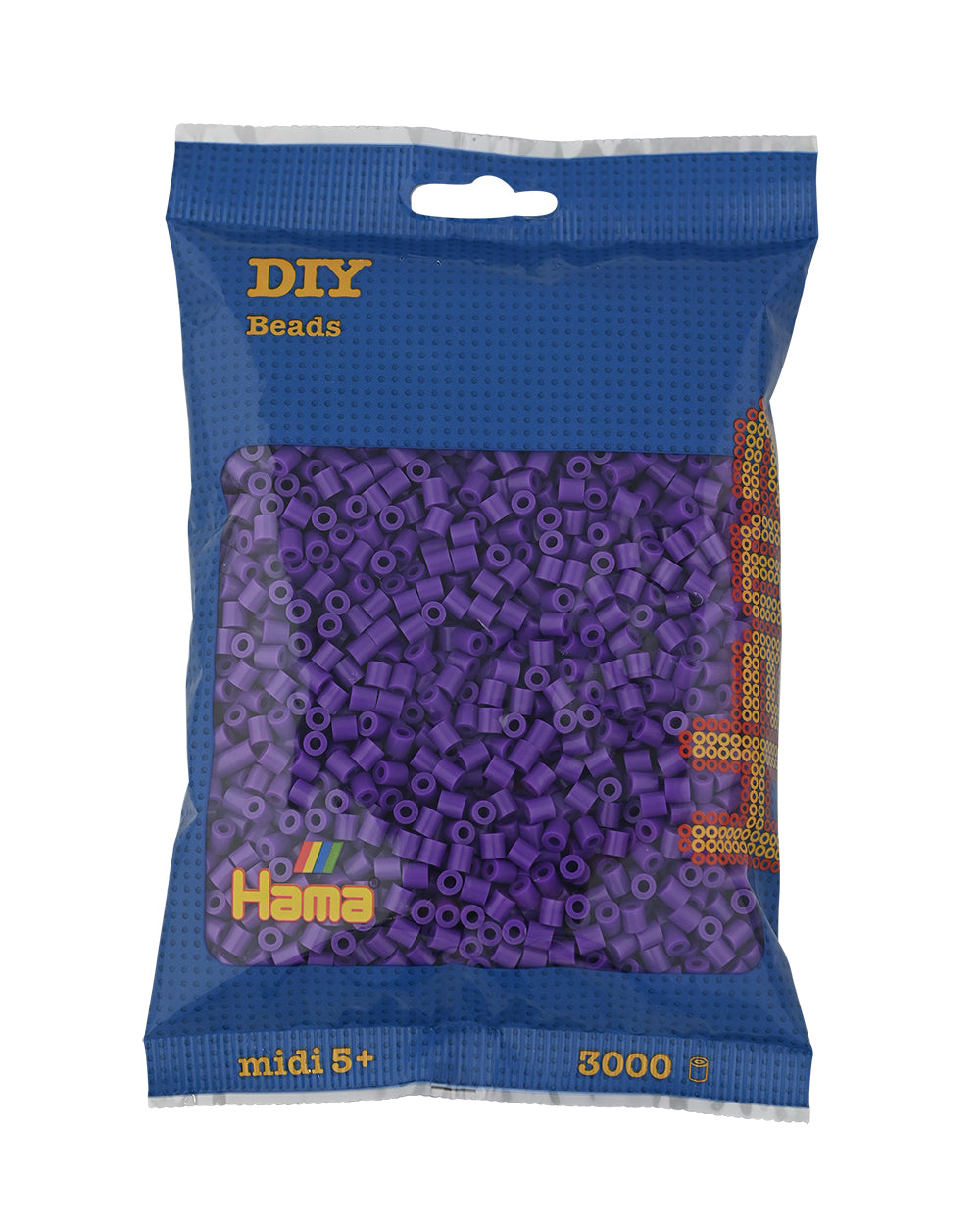 Hama midi violeta 3000 piezas