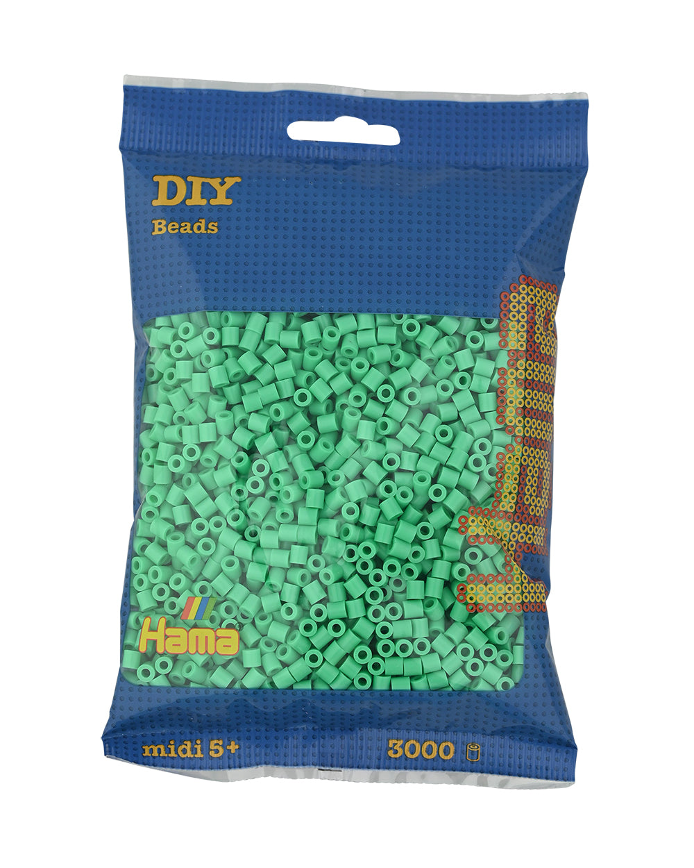 Hama midi verde claro 3000 piezas