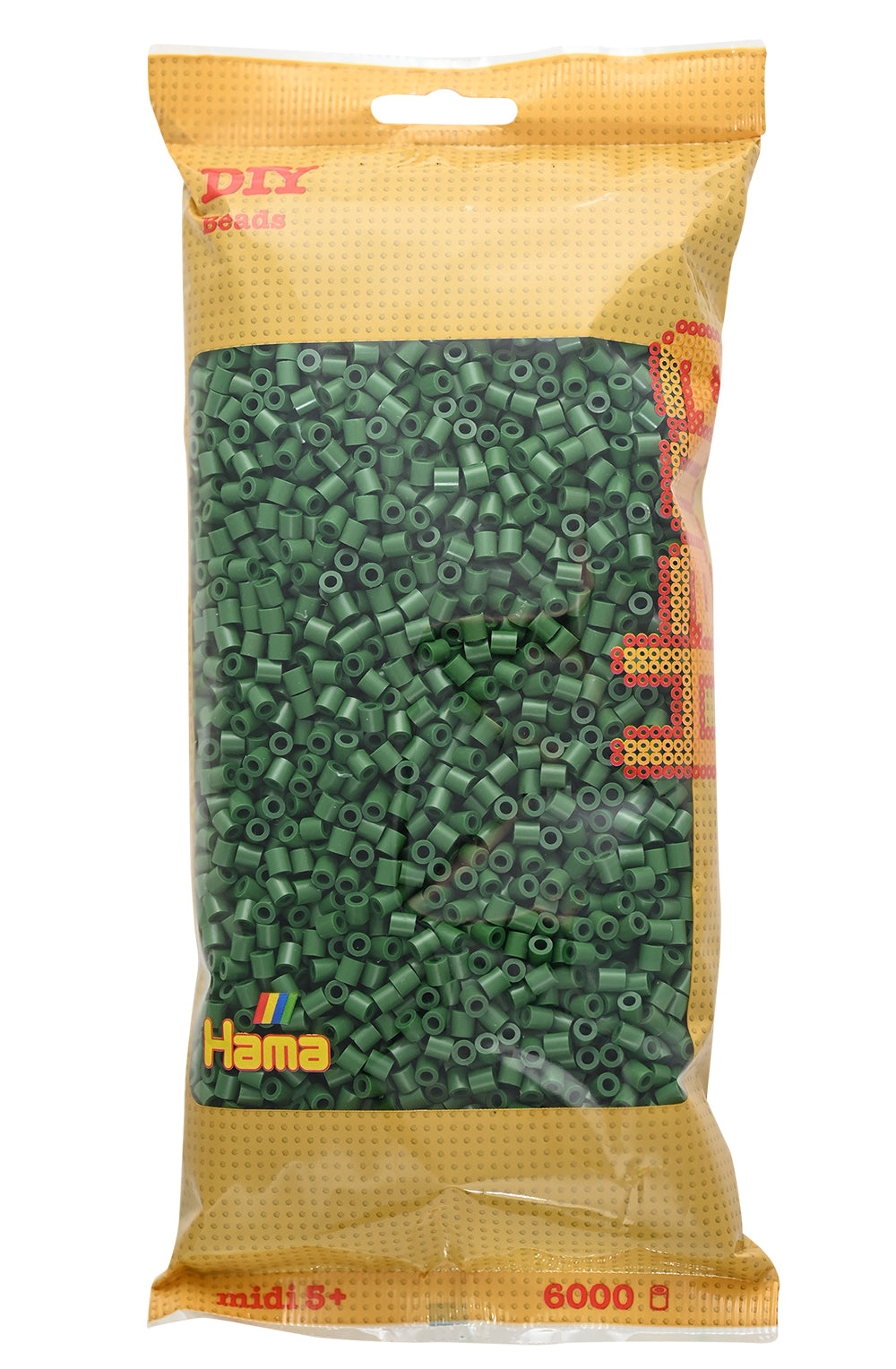 Hama midi verde bosque 6000 piezas
