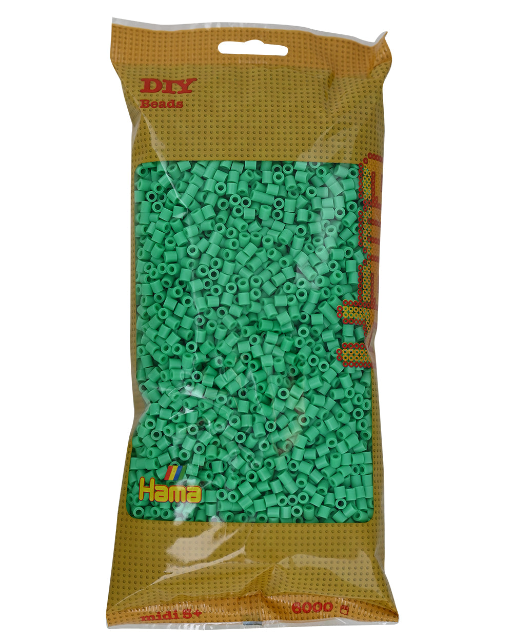 Hama midi verde claro 6000 piezas