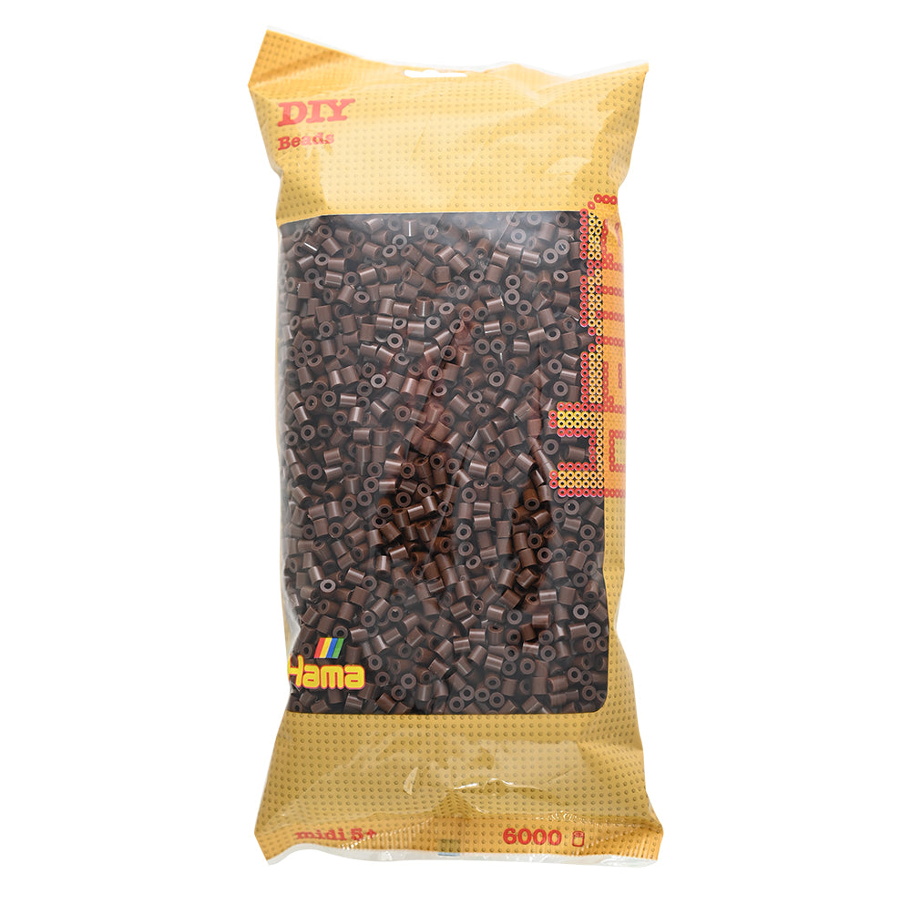 Hama midi marrón 6000 piezas