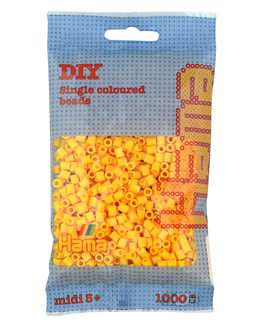 Hama midi amarillo 1000 piezas