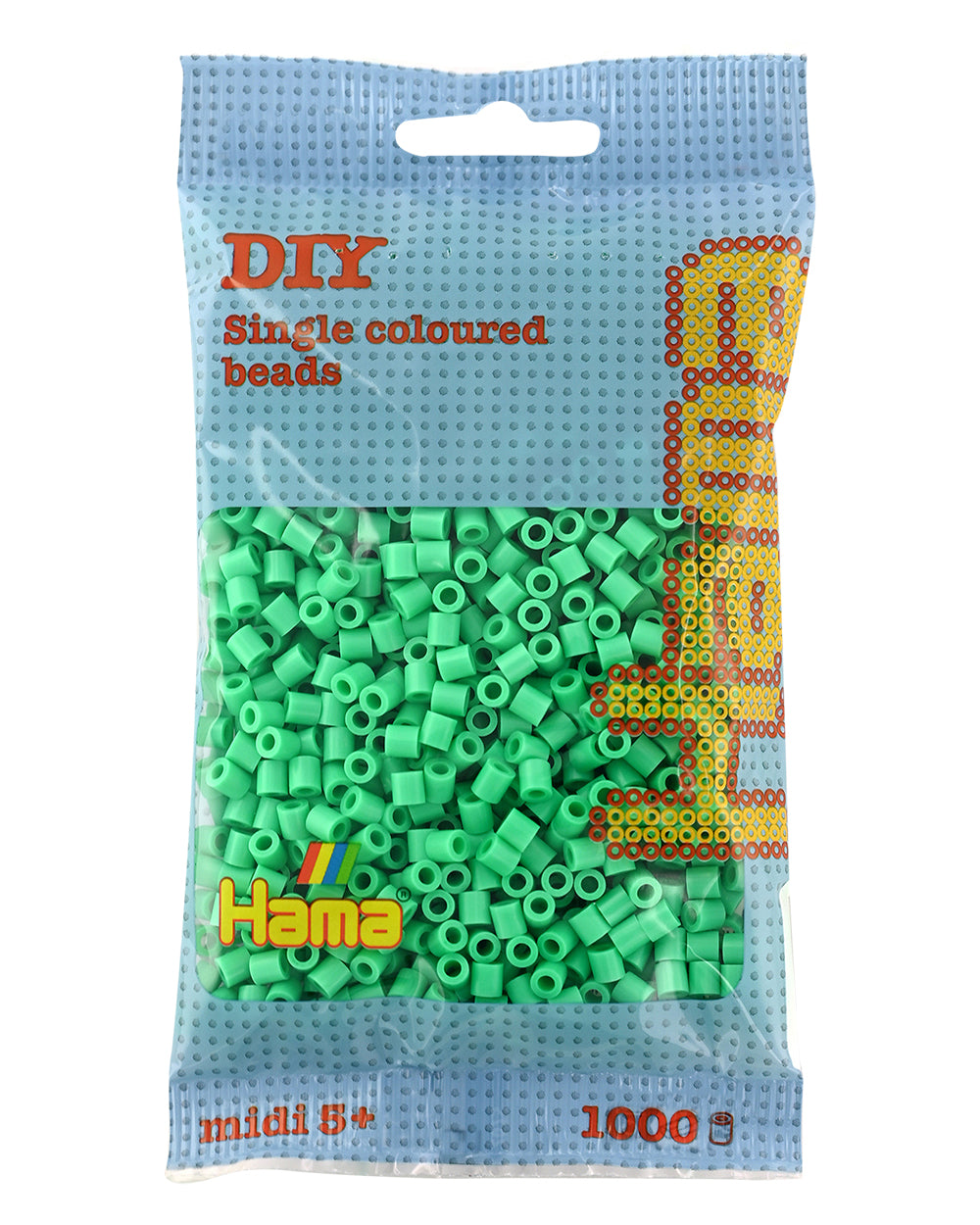 Hama midi verde claro 1000 piezas