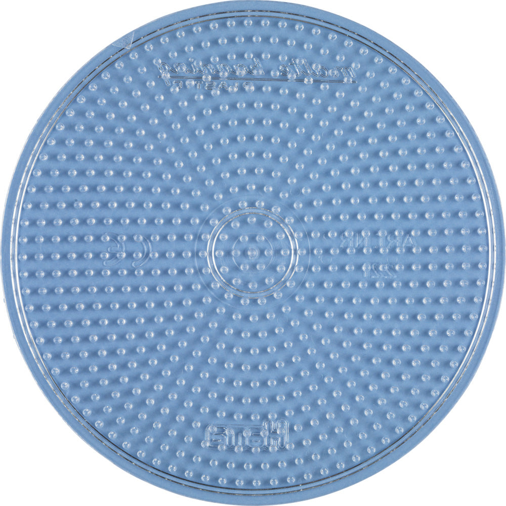 Placa / Pegboard circular grande transparente para Hama midi