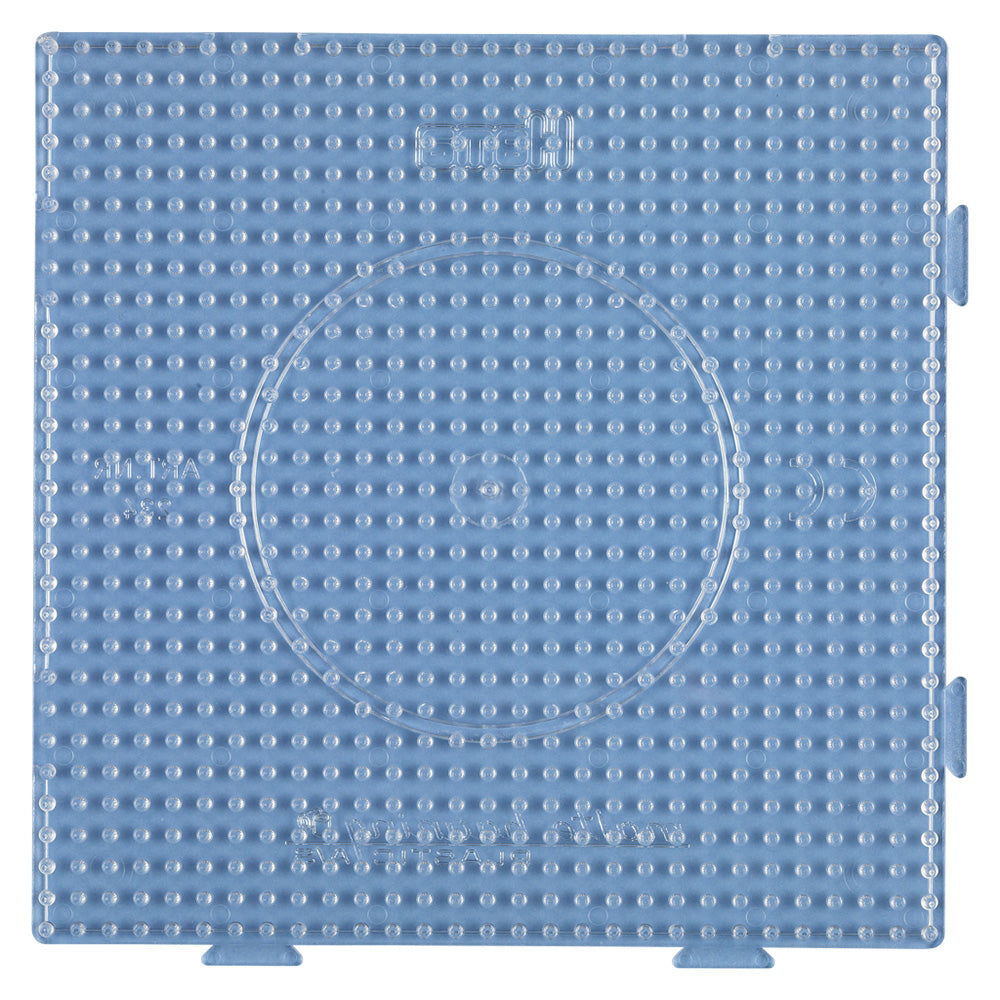 Placa / Pegboard 15x15 cms transparente conectable para Hama midi