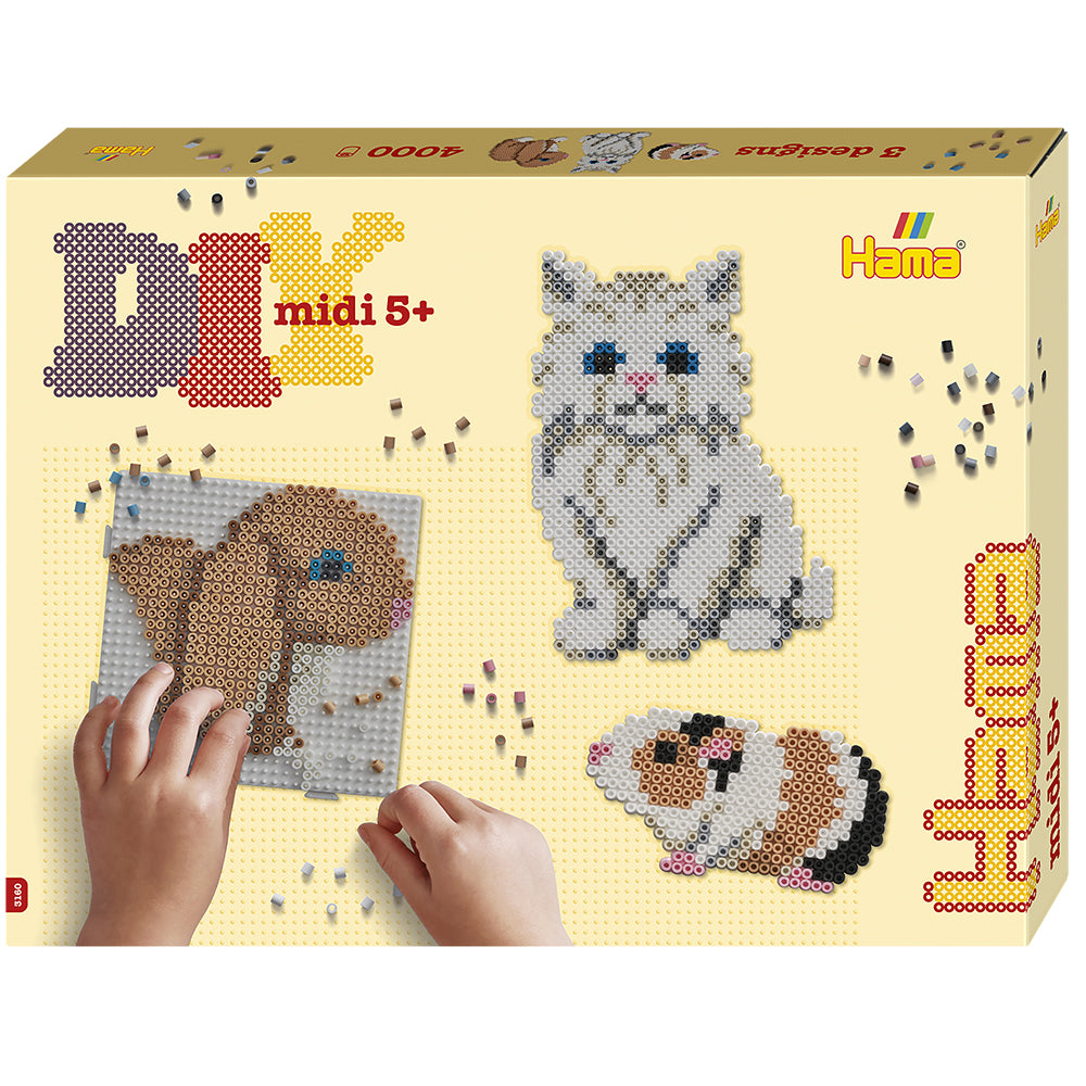 Kit Hama Beads Midi Mascotas Adorables