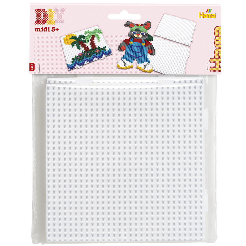 Blister Hama Beads Midi 2 Placas / Pegboards cuadradas conectables