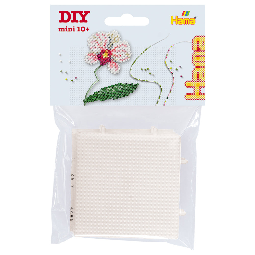 Pack 2 Placas/Pegboards de 7x7 centímetros conectables para Hama Mini