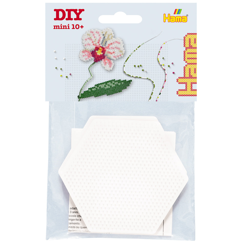 Pack 2 Placas/Pegboards hexagonal para Hama Mini