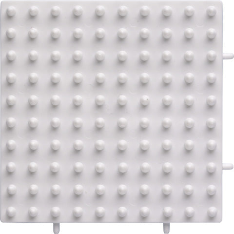 Placa / Pegboard cuadrada pequeña conectable blanca para Hama Maxi