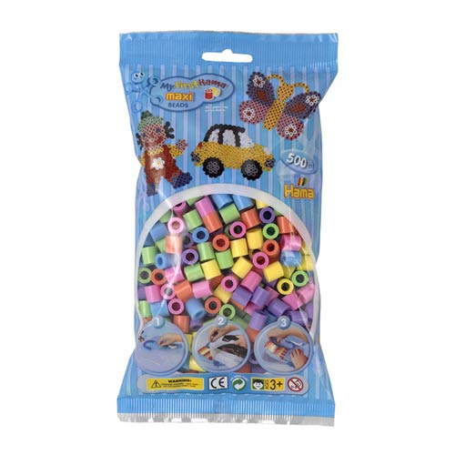Hama Maxi mix (pastel) 500 piezas