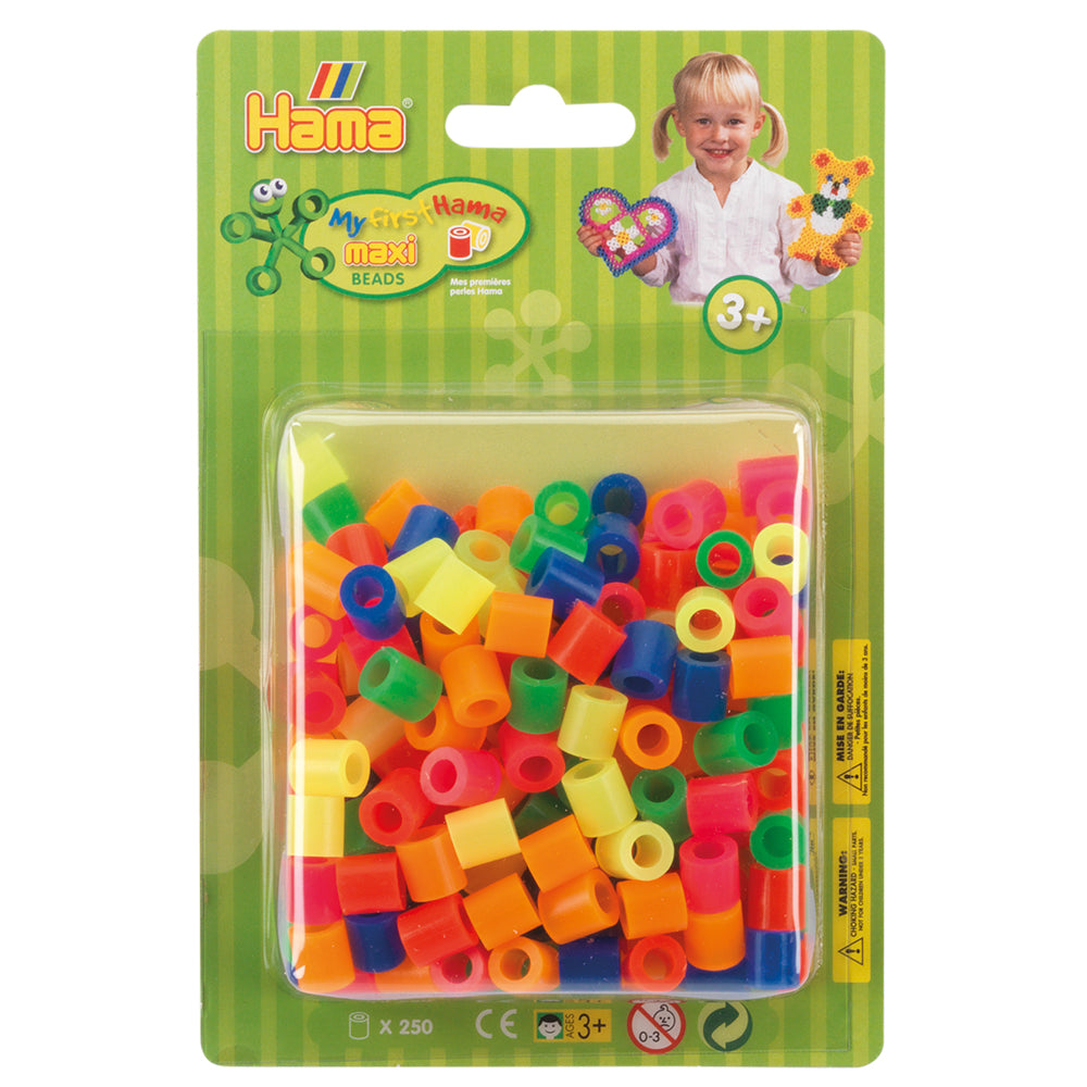 Hama Maxi mix 51 (colores neon), 250 piezas aprox.